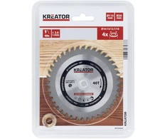 Kreator KRT020435 Diskinis pjūklas, 115mm, 20mm, 2mm, 40T, 20°, 1.3mm