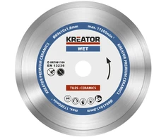 Kreator KRT081100 deimantinis pjovimo diskas, 89mm, 10mm, 1.80mm, 1.20mm, 17200 aps/min, šlapiam pjovimui