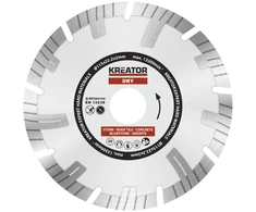 Kreator KRT084100 Deimantinis pjovimo diskas, 115mm, 22.2mm, 9 segmentai, 9mm, 2.00mm, 1.20mm, 8