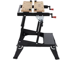 Kreator KRT672002 Sulankstomas darbo stalas, 100 kg, 30-47,5 cm, 77 cm, plieno rėmas, 4 judantys kaiščiai