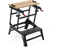 Kreator KRT672002 Sulankstomas darbo stalas, 100 kg, 30-47,5 cm, 77 cm, plieno rėmas, 4 judantys kaiščiai