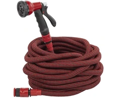 Kreator lanksti sodo žarna KRTGR67027, 13,3-40 m, 6 mm, 9,5 mm, 4 Bar, 8 purškimo režimai, atspari susisukimui, su purkštuvu