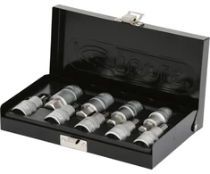 Galvučių su šešiakampiais antgaliais komplektas 1/2", HEX 4-, KS Tools
