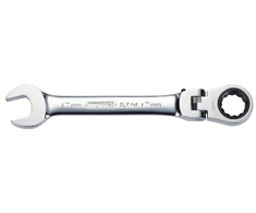 Kombinuotas terkšlinis raktas lanksčia galvute GEAR+ 8mm, KS Tools