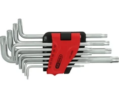 L- raktų komplektas TORX ,T8-T50, 10vnt, ilgi, KS Tools