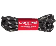 Lahti Pro Sznurowadła Apvalūs batraiščiai juodai pilki l904025p, 10 porų, 150 cm, Lahti