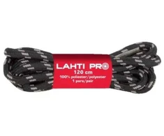 Lahti Pro Sznurowadła Apvalūs batraiščiai juodai pilki l904022p, 10 porų, 120 cm, Lahti