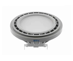 GTV LED lemputė, AR111, 3000K, G53, 12,5 W, DC12V, 120°, 1100lm, pilka