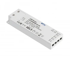 GTV LED POWER SUPPLY SLIM EASY CLICK 24V,60W, input 220-240VAC, IP20, dim.190x62x21 mm with mi