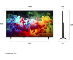 Lg 65QNED7EB3C.AEUD televizorius, 165cm 65 coliai, 3840x2160 pikselių, QNED, 4K Ultra HD, Mini-LED, webOS 26, 3x HDMI