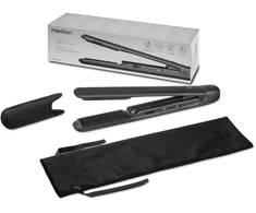 Medion LIFE HS2 plaukų tiesintuvas MD19865 50076372, 165-210°C, 5 nustatymai, keramikos-turmalino plokštės, 90x28mm, 60s įkaitimas