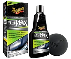 Meguiars G191016 3in1 One Step Pain Care Clean Polish Protect Wax 473ml + aplikatorius (JAV)