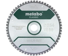 Universalus pjovimo diskas Metabo FZ/TZ MULTI CUT CLASSIC; 254x30x60 mm; -5°