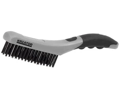 Metalinis šepetys su plastikine rankena 4R plieno KRT561007 KREATOR
