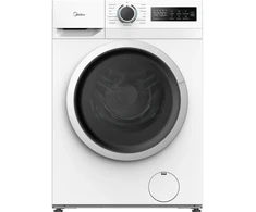 Midea | Skalbimo mašina | MF110W80BA10/W-HR | Energy efficiency class A | Front loading | Skalbimo talpa 8kg | 1400 RPM | Gylis 48 cm | Plotis 60 cm | Ekranas | LED | Steam function | Baltas