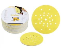 Šlifavimo diskelis Mirka Geltonas SOFT 225 mm, Grip, 27 sk. P180