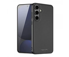 Dėklas Nevox StyleShell NYLO - Samsung Galaxy S25 FE , juodas