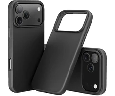 Nevox StyleShell PRO 2541, telefono dėklas, juodas, iPhone 17 Pro Max, iPhone 18 Pro Max, oda, polikarbonatas