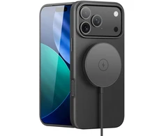 Nevox StyleShell PRO 2541, telefono dėklas, juodas, iPhone 17 Pro Max, iPhone 18 Pro Max, oda, polikarbonatas