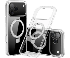 Dėklas Nevox StyleShell SHOCKFlex Stand iPhone 17 ProMax 18 ProMax komp.MagSafe transp.