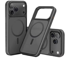 Nevox telefono dėklas StyleShell INVISIO 2545, juodas, iPhone 17 Pro Max, suderinamas su MagSafe