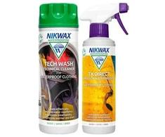 Nikwax Tech Wash/TX priežiūros rinkinys. Tiesioginis purškiamas 2x300 ml (NI-02)