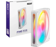 Nzxt F140 RGB ventiliatorius RF-R214S-WF, 140mm, baltas, RGB apgaismojums