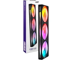 NZXT kompiuterio ventiliatorius F360 RGB RF-R236U-BF, 360mm, 4-pin PWM, NZXT RGB 4-pin, 1 vnt, 2400rpm, 33.0dB(A), RGB apšvietimas