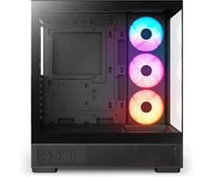 Nzxt S5 RGB CC-S51FB-01, juodas, Midi-Tower, ATX, Mini-ITX, plienas, grūdintas stiklas, 360mm RGB ventiliatorius
