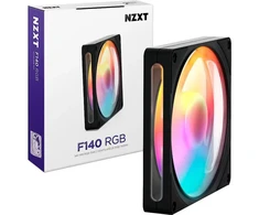 NZXT ventiliatorius F140 RGB RF-R214S-BF, 140mm, RGB apšvietimas, juodas