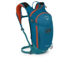 Osprey Salida 8 kuprinė, WATERFRONT Mėlynas, 8L, 18.5x22x43cm, 2.5L gėrimų sistema, U- užtrauktukas, kompresiniai diržai