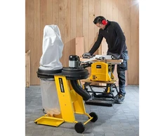 POWERPLUS dulkių ir drožlių surinkėjas POWX2090 550W 65L 100mm žarna 900m³h Juoda Geltona