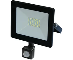 VOLTENO LED PROŽEKTORIUS B.O.SLIM 10W SU JUDESIO JUTIKLIU Baltas REFLEKTORIUS