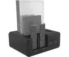 Raidsonic 4 vietų korpusas, skirtas 2x M.2 NVMe ir 2x 2,5"/3,5" HDD/SSD | IB-2925MS-CU31