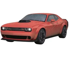 Ravensburger 3D dėlionė Iconics Dodge Challenger R/T Scat Pack Widebody 12008036, 108 vnt, 8 metai, juoda, raudona