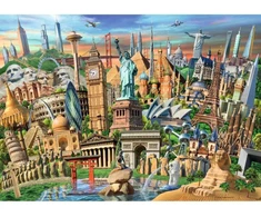 Ravensburger Dėlionė 12000332, 1000 vnt., 70x50cm, pasaulio lankytinos vietos, paaugliams ir suaugusiesiems, nuo 12 metų