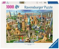 Ravensburger Dėlionė 12000332, 1000 vnt., 70x50cm, pasaulio lankytinos vietos, paaugliams ir suaugusiesiems, nuo 12 metų