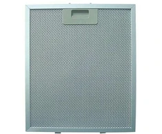 Respekta metalo riebalų filtras MIZ1600, 2 vnt., 278x10x339 mm, plaunamas, tinka plauti indaplovėje, ištraukiamojo oro režimas