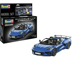 Revell Modelio rinkinys Corvette C8 Cabriolet 67750, 1:25, 149 vnt., klijai, dažomas, plastikas, 10+ metų, pažengusiems