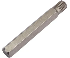 Rockforce Bit SPLINE M10x10mm L-75mm