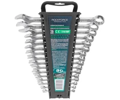 Įrankių rinkinys Rockforce ROCKFORCE Plokščiųjų-žiedinių raktų rinkinys 16 elementų 6-19, 22, 24 mm