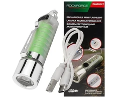 Rockforce Mini LED akumuliatorinė žibintuvėlė 6 viename USB-C 100 lm 500 mAh