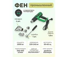 Karšto oro pūstuvas Rockforce 2000 W (RF-HG75-2000LED)