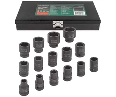 ROCKFORCE smūginių antgalių rinkinys, 15 vnt., 1/2" 6 kampų (10–32 mm)