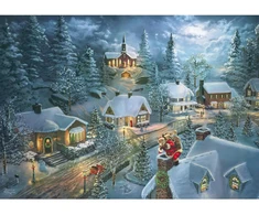 Schmidt Spiele Dėlionė 57529, 1000 vnt., 69.3x49.3 cm, Thomas Kinkade Studios, Kalėdų motyvas, kartonas, nuo 12 m.