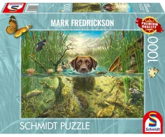 Schmidt Spiele Dėlionė 58572, 1000 vnt., 69.3x49.3 cm, Dog Love, Rudas labradoras, Įvairiaspalvė, Kartonas, Nuo 12 m.