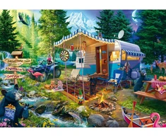Schmidt Spiele Dėlionė 58575, 1000 dalių, 69,3x49,3cm, kartonas, karavanas kalnuose