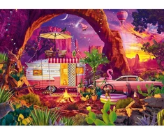 Schmidt Spiele Dėlionė Jeff Haynie: Camping-Paradies in der Wüste 58574, 1000 vnt., 69.3x49.3 cm, kartonas, įvairiaspalvė