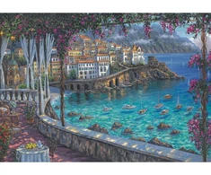 Schmidt Spiele Dėlionė Robert Finale Amalfi Coast 58646, 1000 vnt., 69.3 cm x 49.3 cm, daugiaspalvė, kartonas, nuo 12 m.