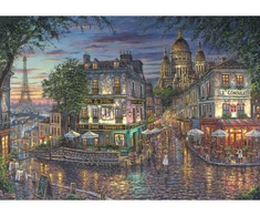 Schmidt Spiele dėlionė Robert Finale Montmatre 58645, 1000 vnt., 49.3 cm x 69.3 cm, įvairiaspalvė, kartonas, nuo 12 m.